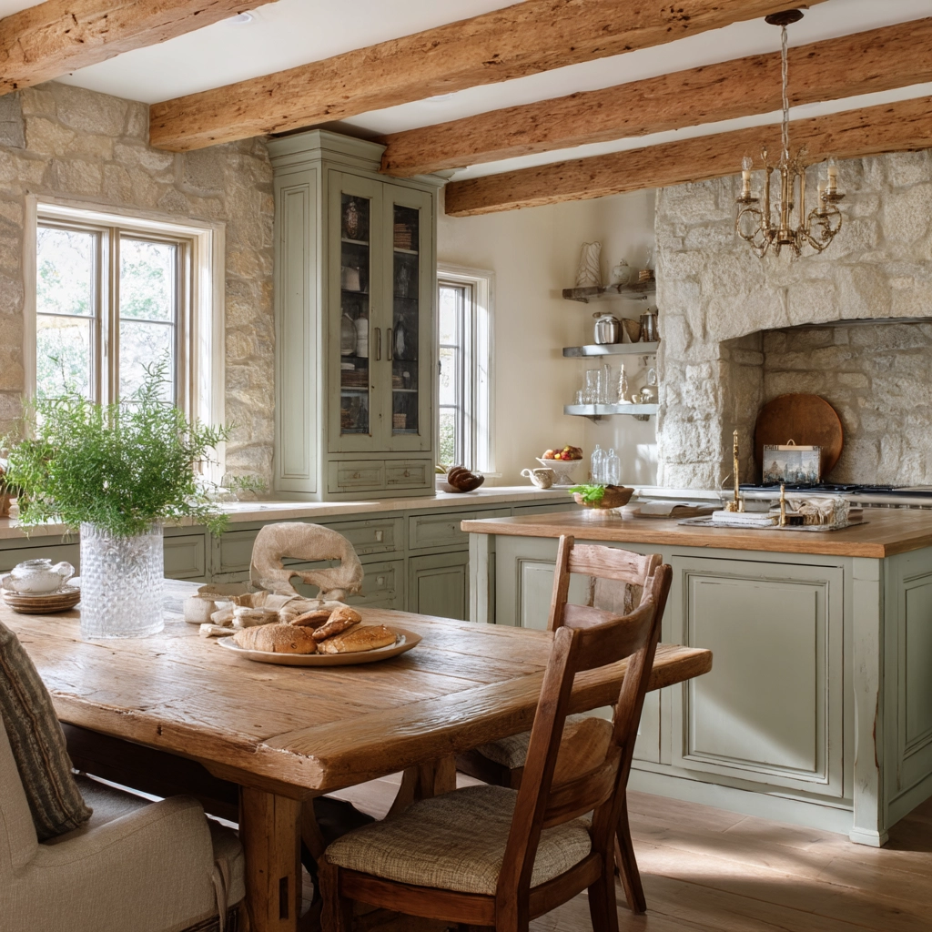 sage green kitchen 28