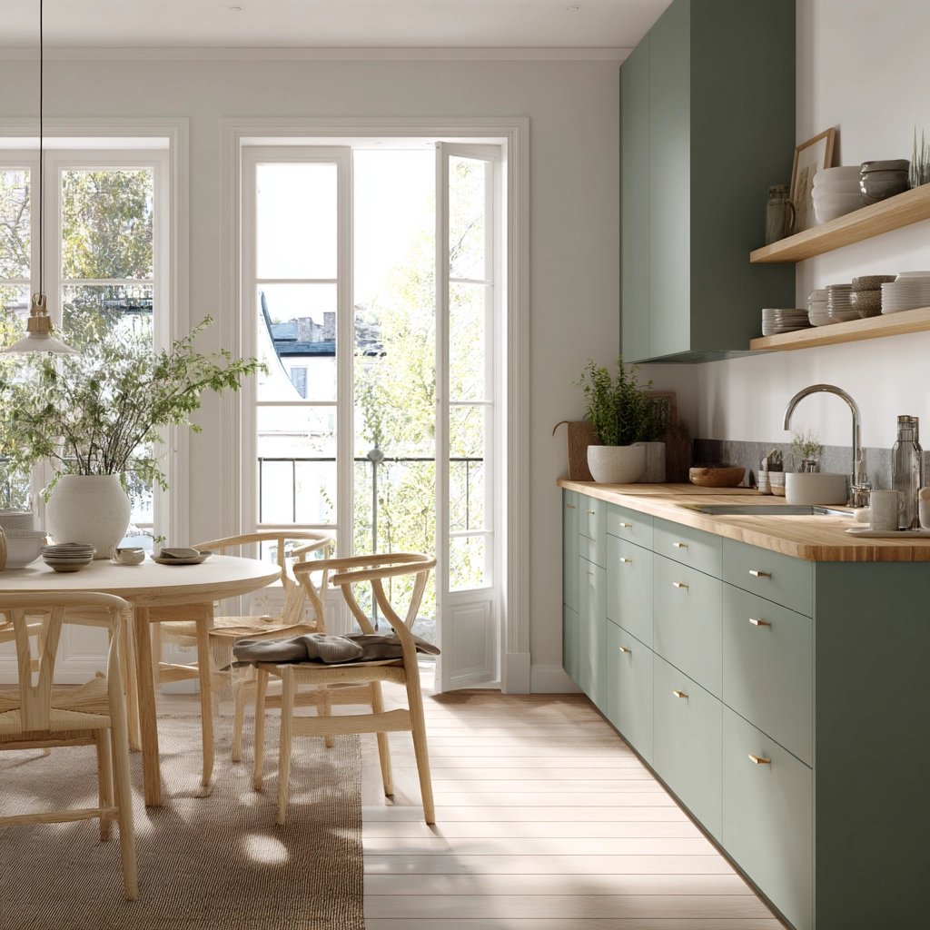 sage green kitchen 29