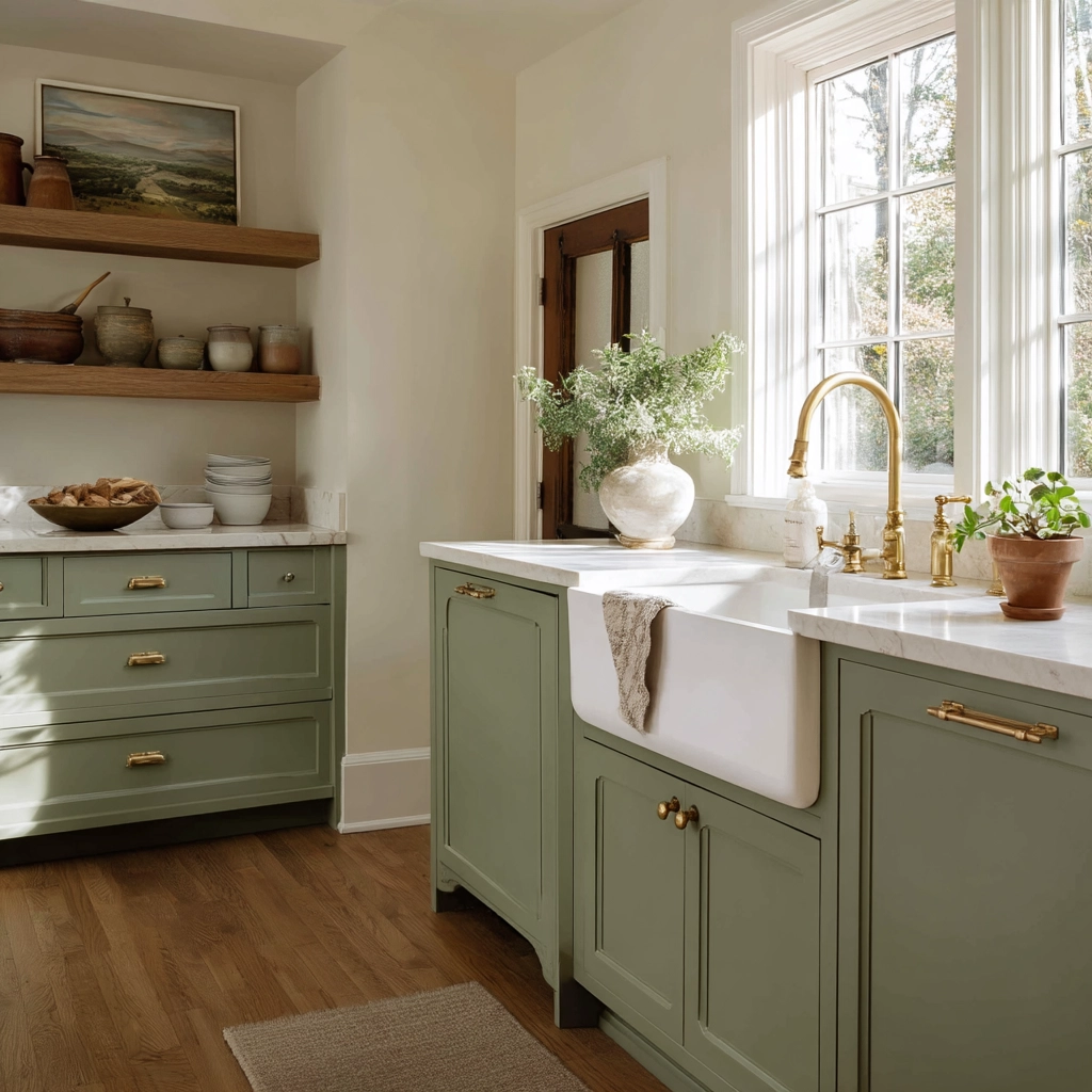 sage green kitchen 3