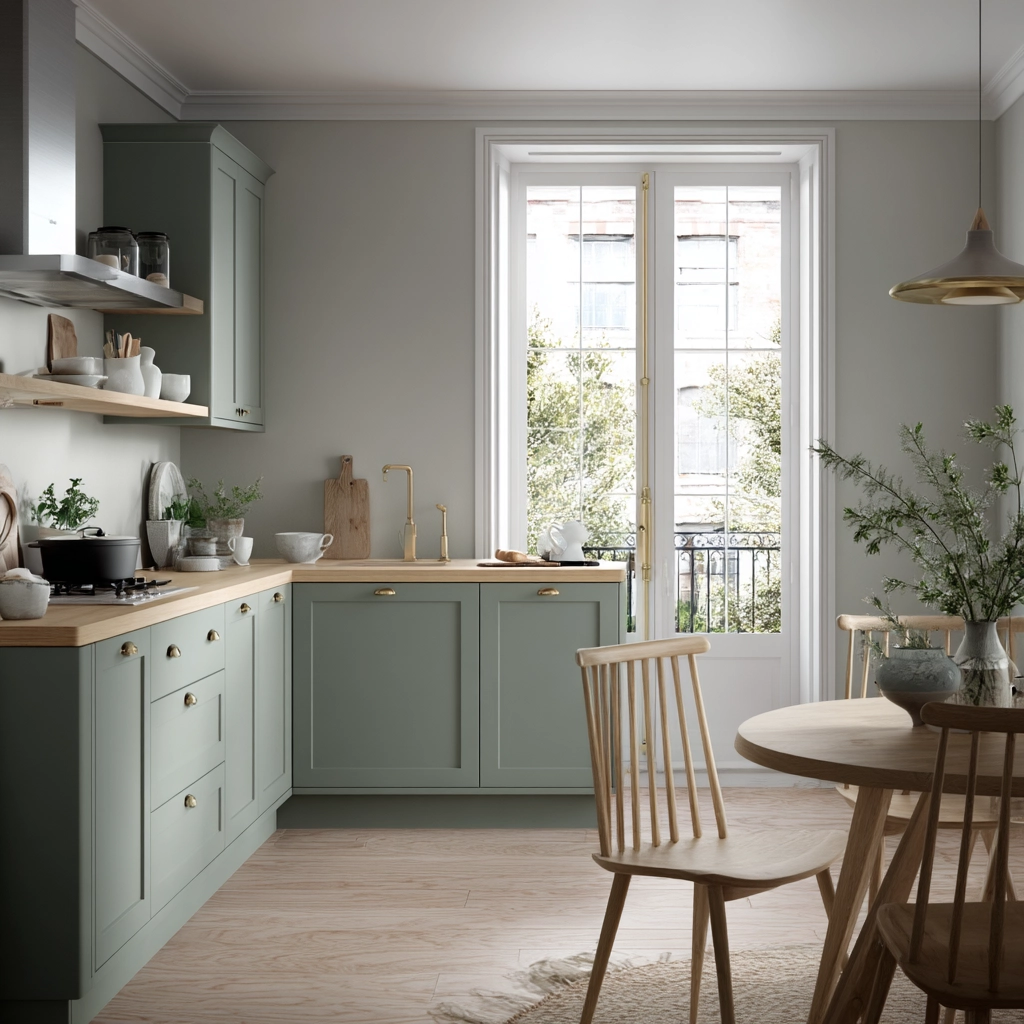 sage green kitchen 32