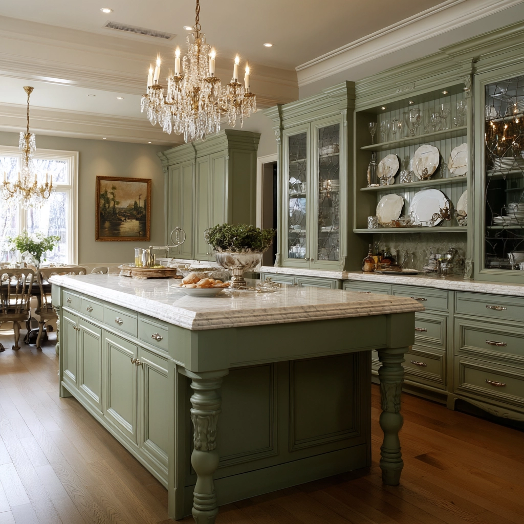sage green kitchen 33