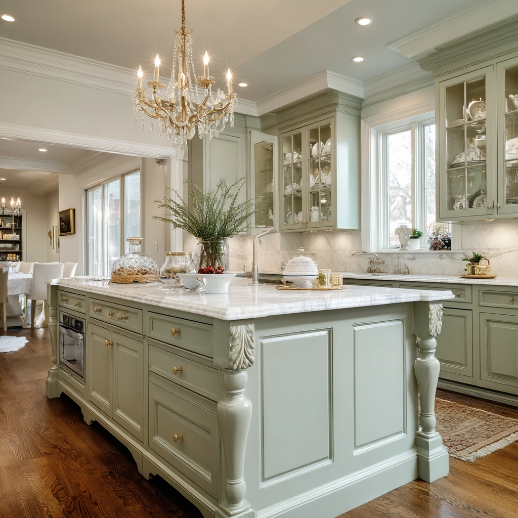 sage green kitchen 34