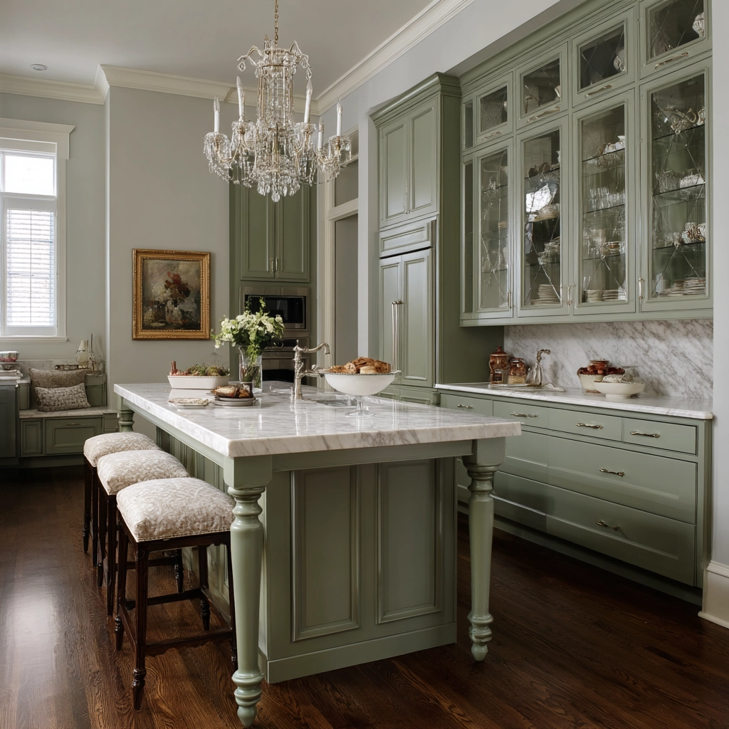 sage green kitchen 35