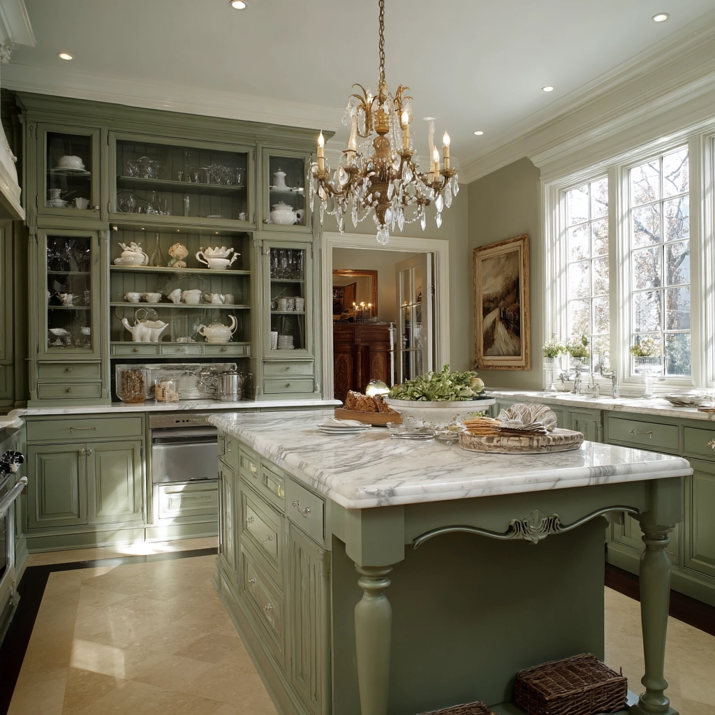sage green kitchen 36