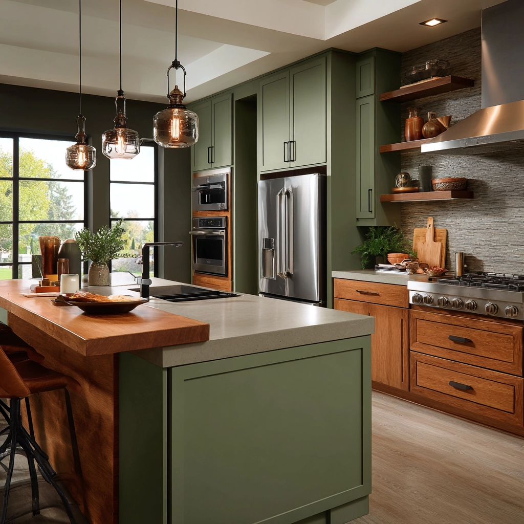sage green kitchen 46