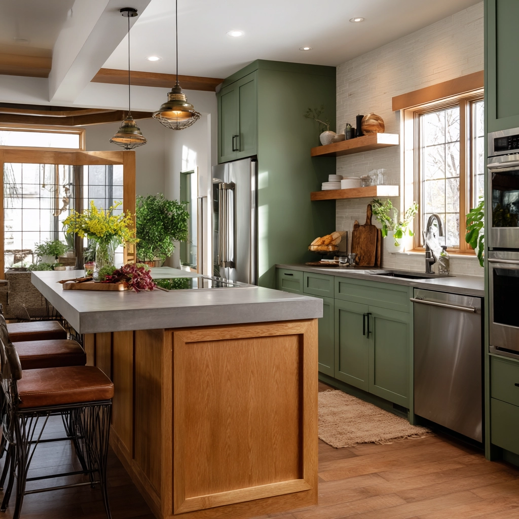 sage green kitchen 47