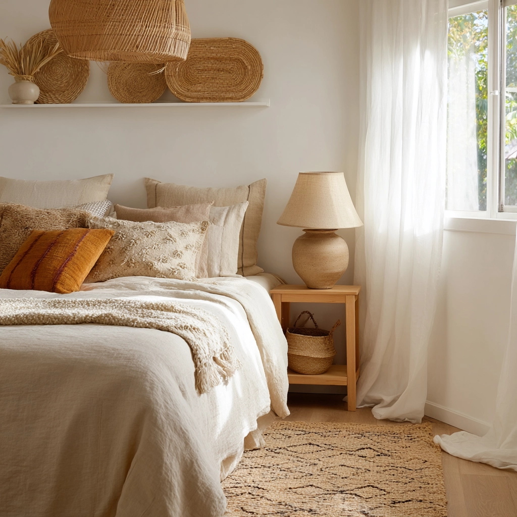 scandi boho bedroom 1