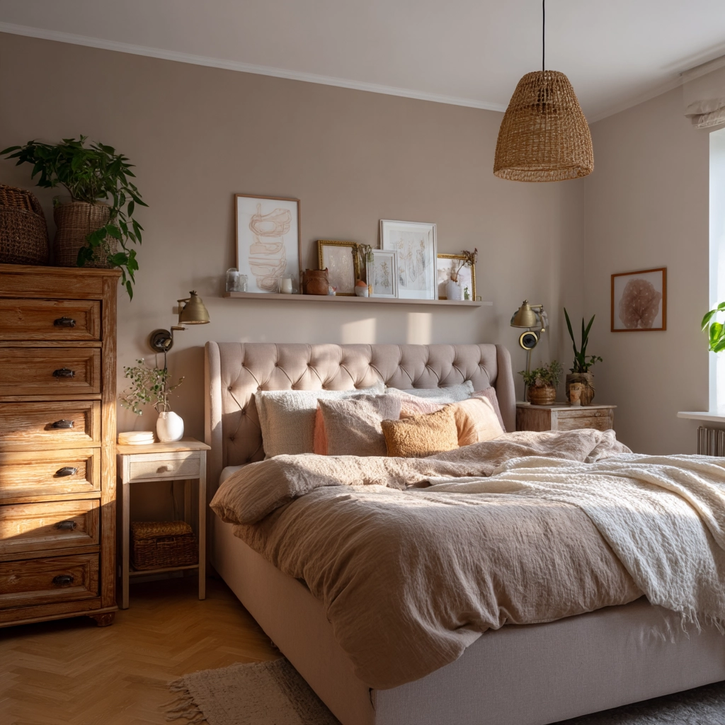 scandi boho bedroom 12