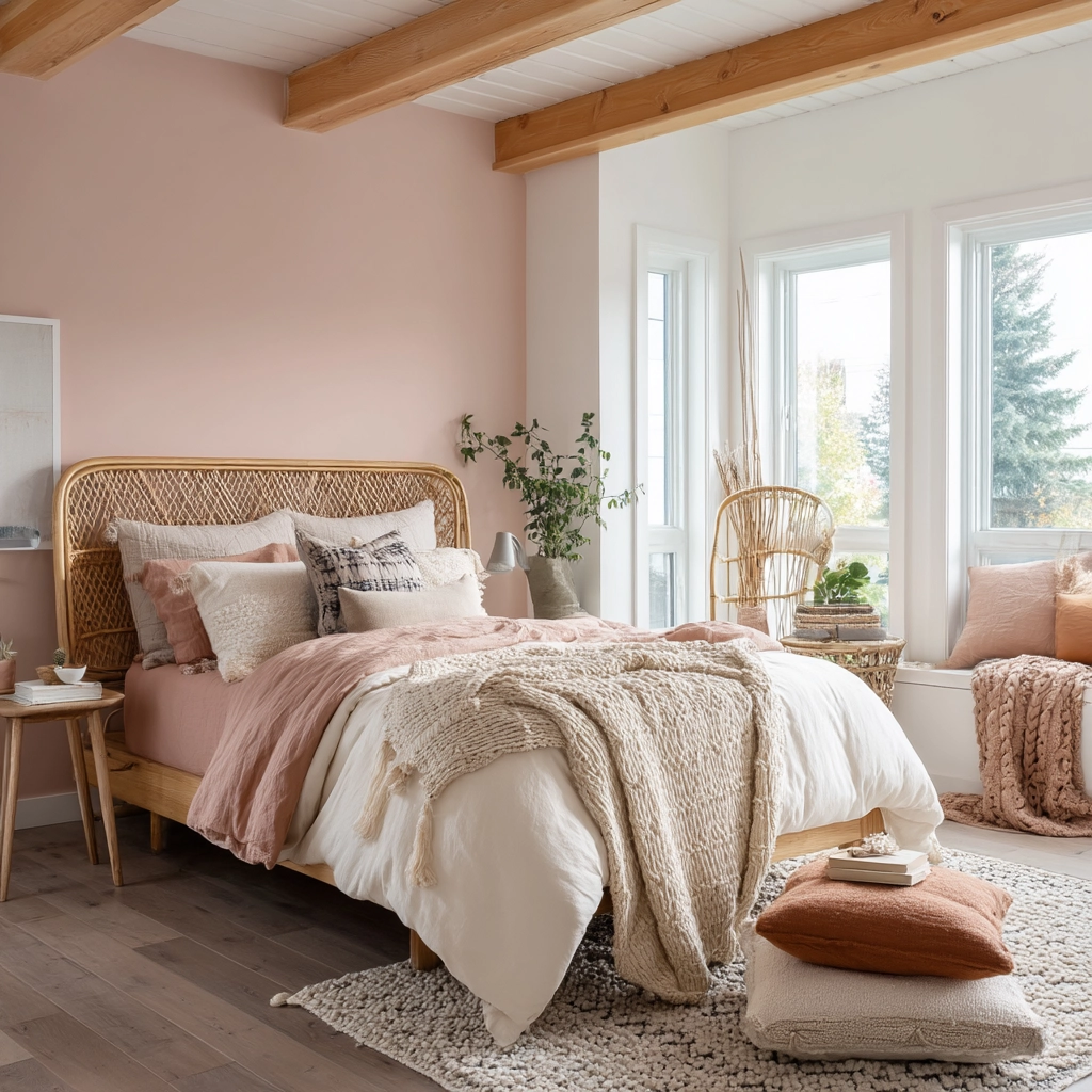 scandi boho bedroom 13