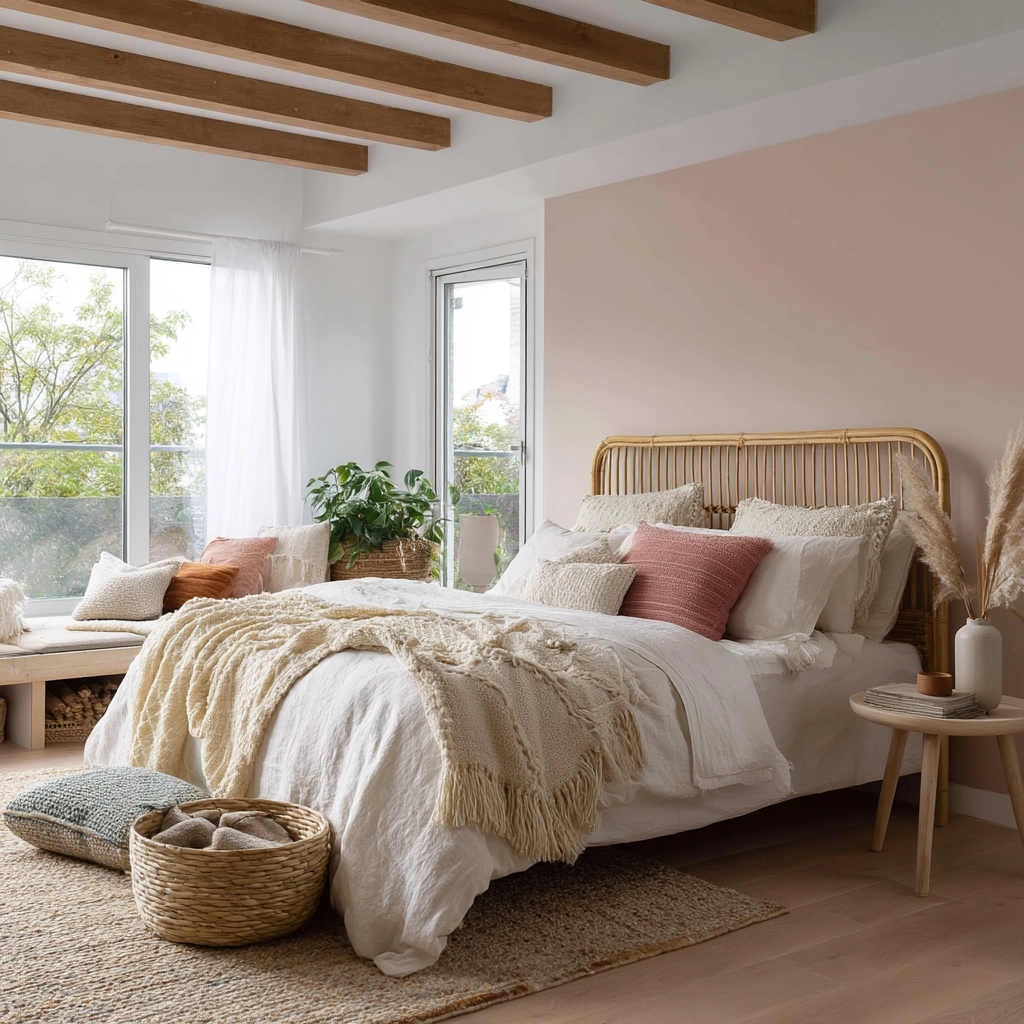 scandi boho bedroom 14