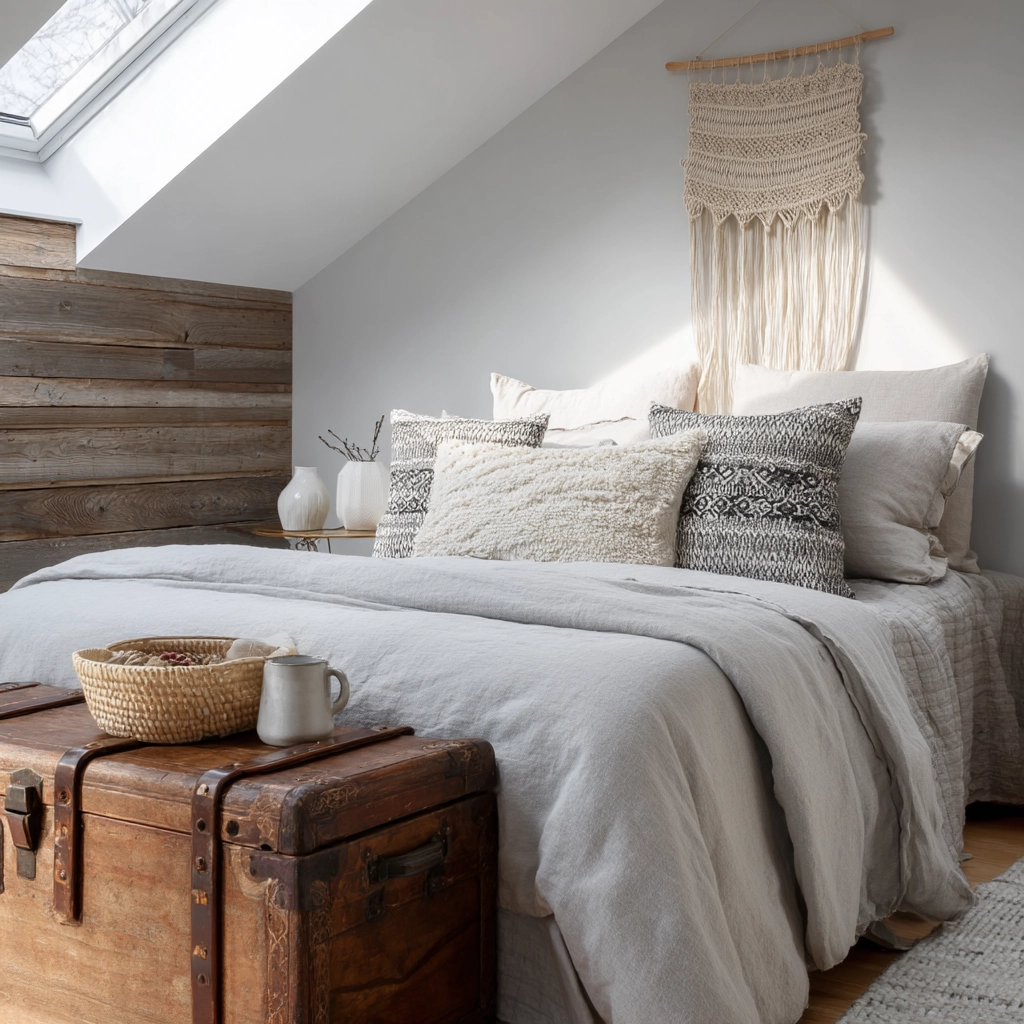 scandi boho bedroom 19