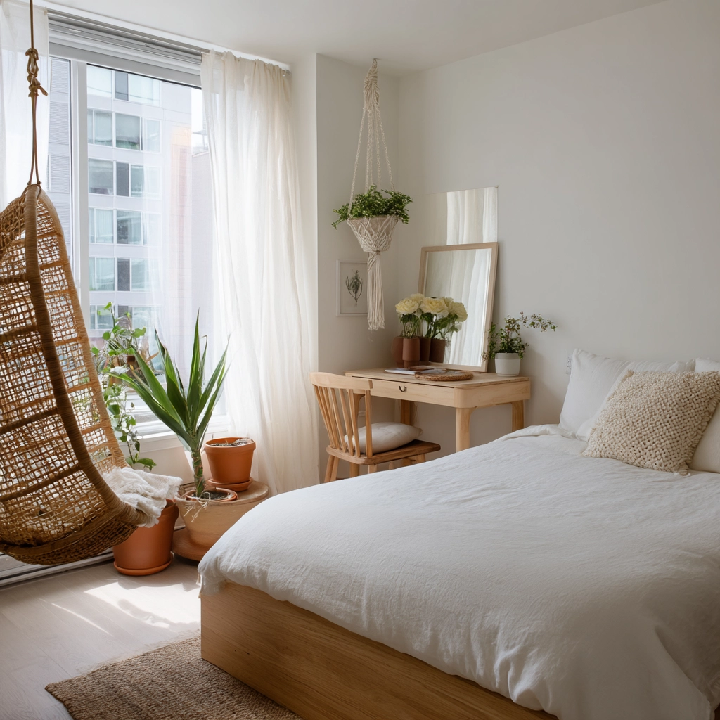 scandi boho bedroom 21