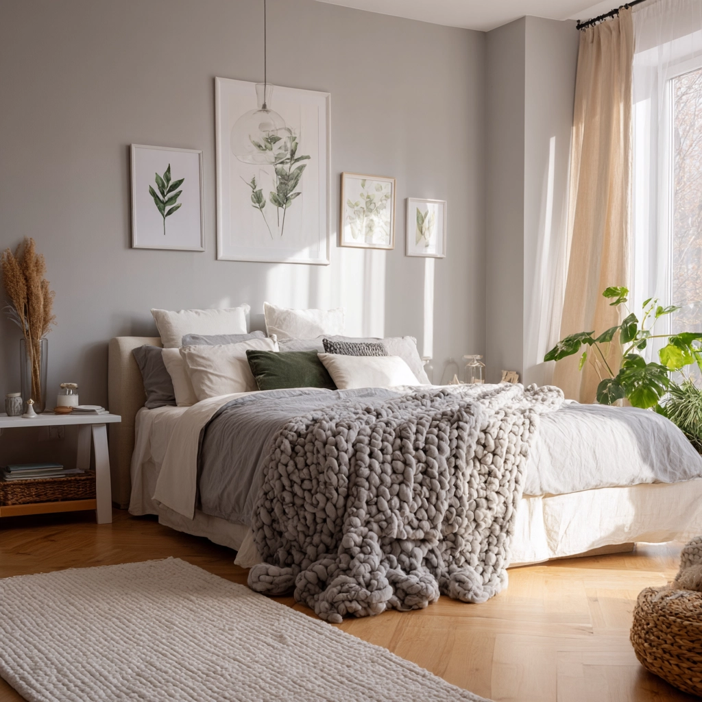 scandi boho bedroom 25