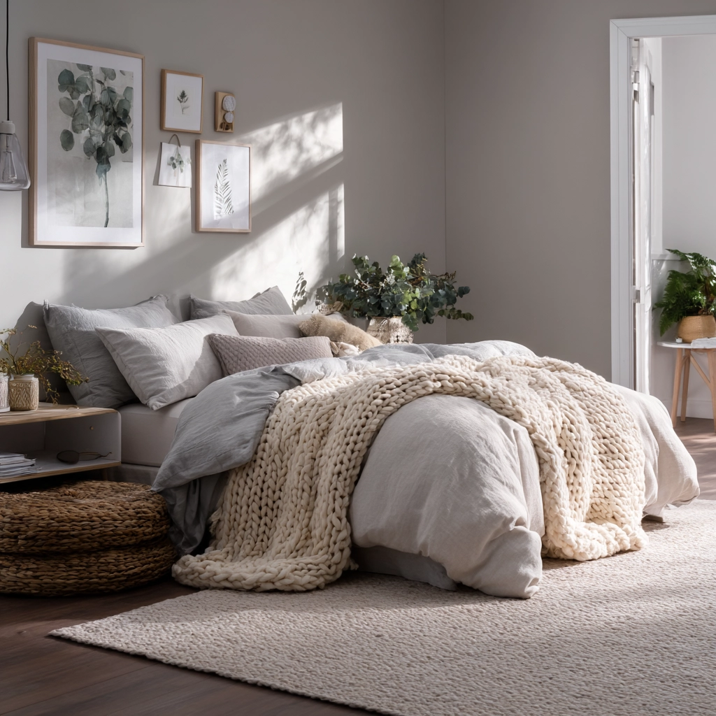 scandi boho bedroom 27