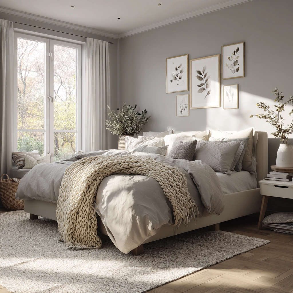 scandi boho bedroom 28