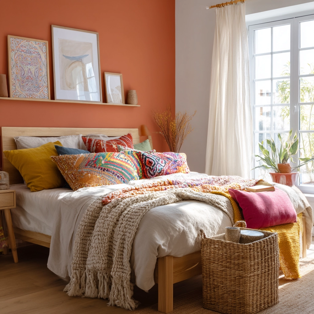 scandi boho bedroom 29