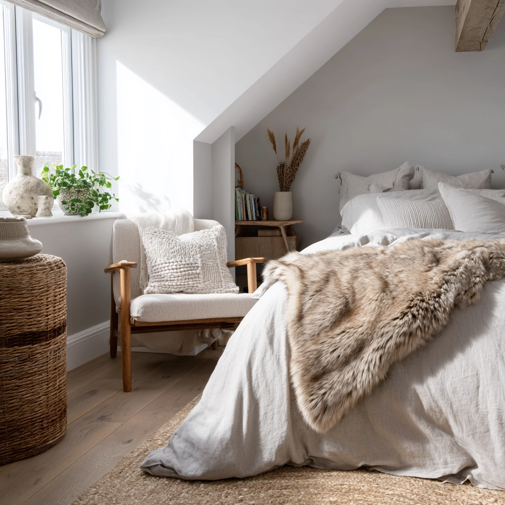 scandi boho bedroom 34