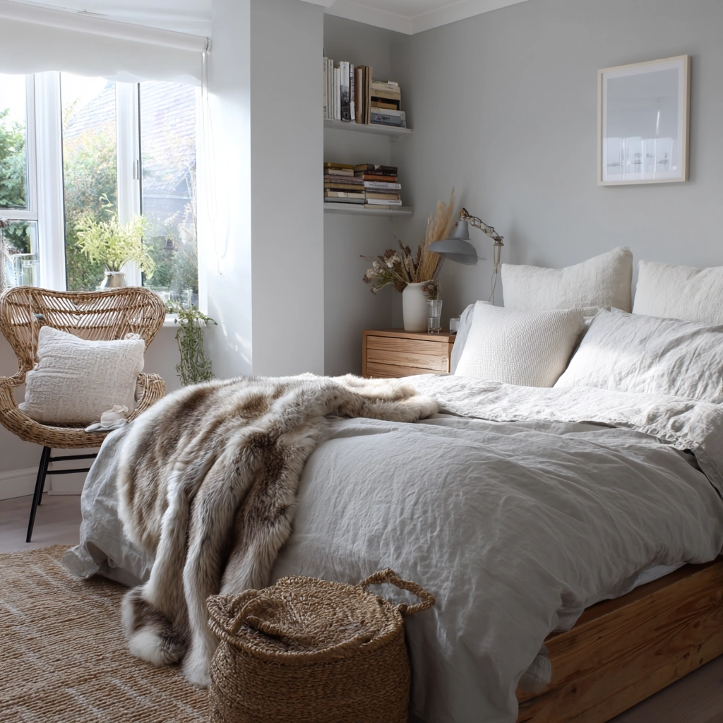 scandi boho bedroom 35