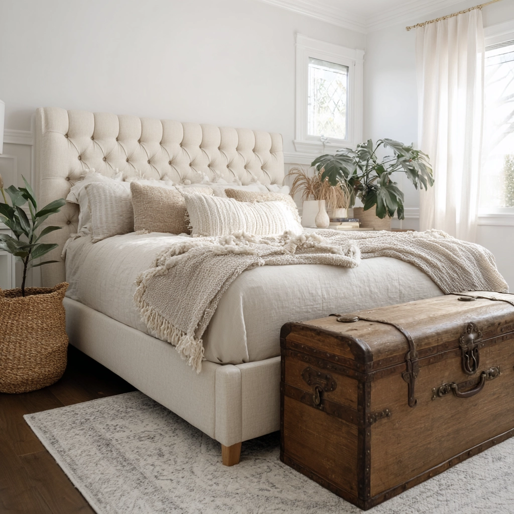 scandi boho bedroom 37