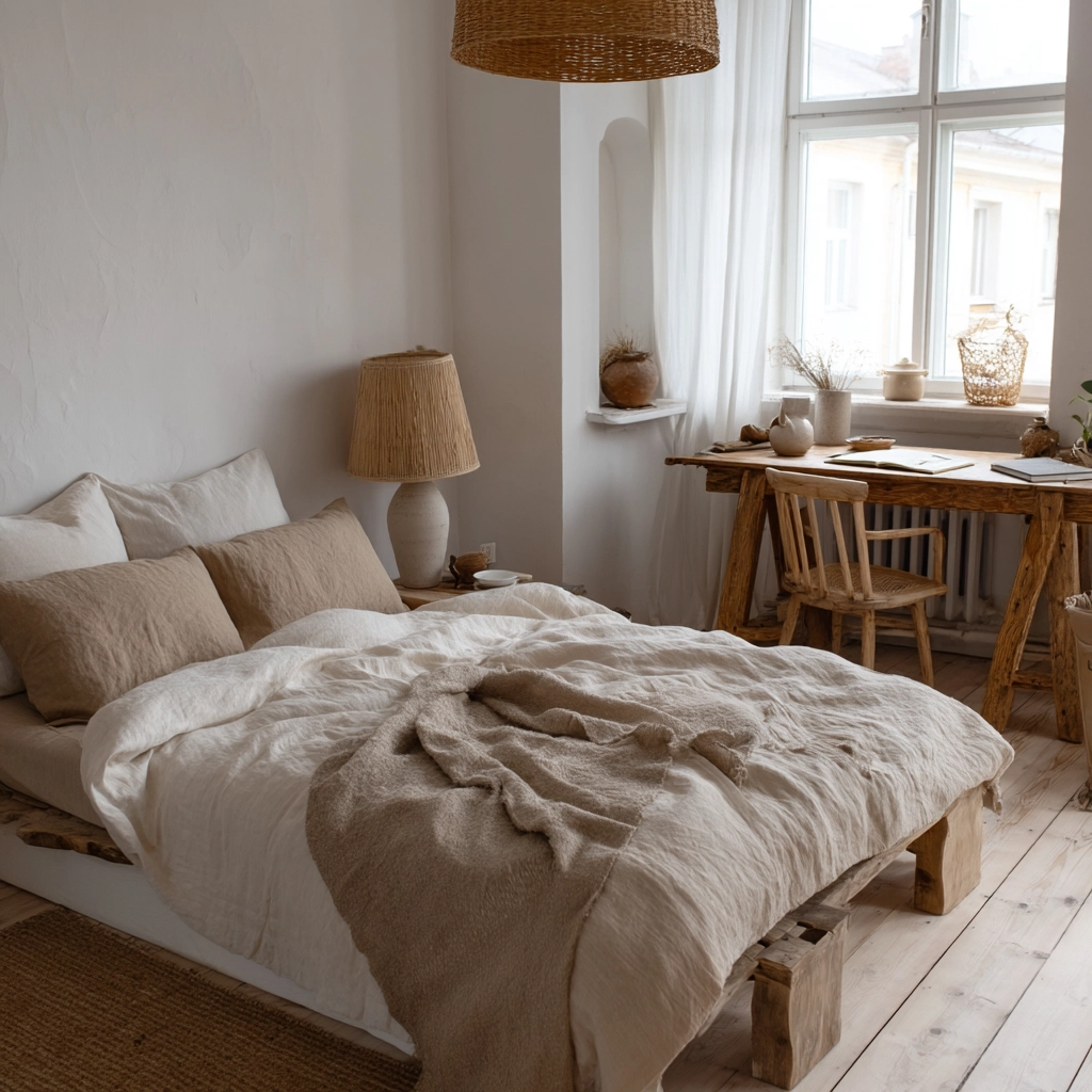 scandi boho bedroom 45