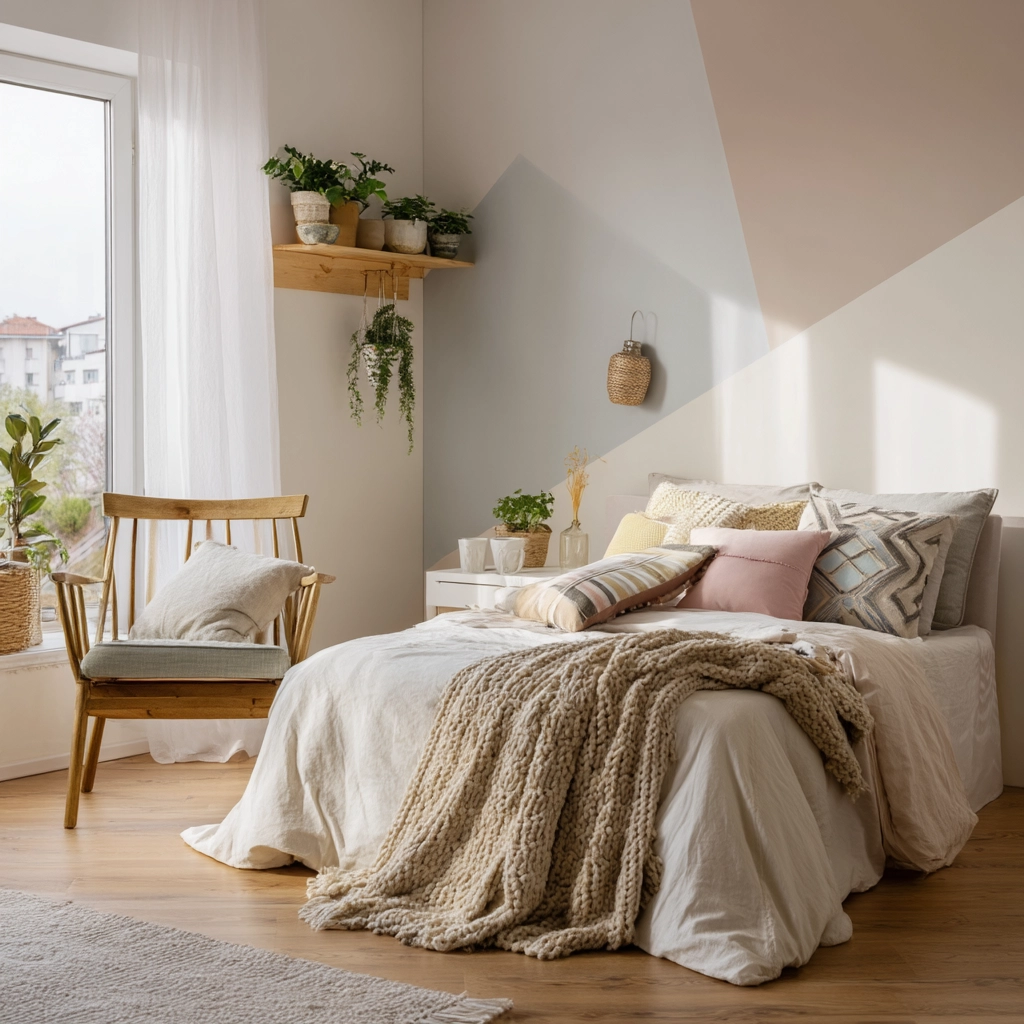 scandi boho bedroom 49