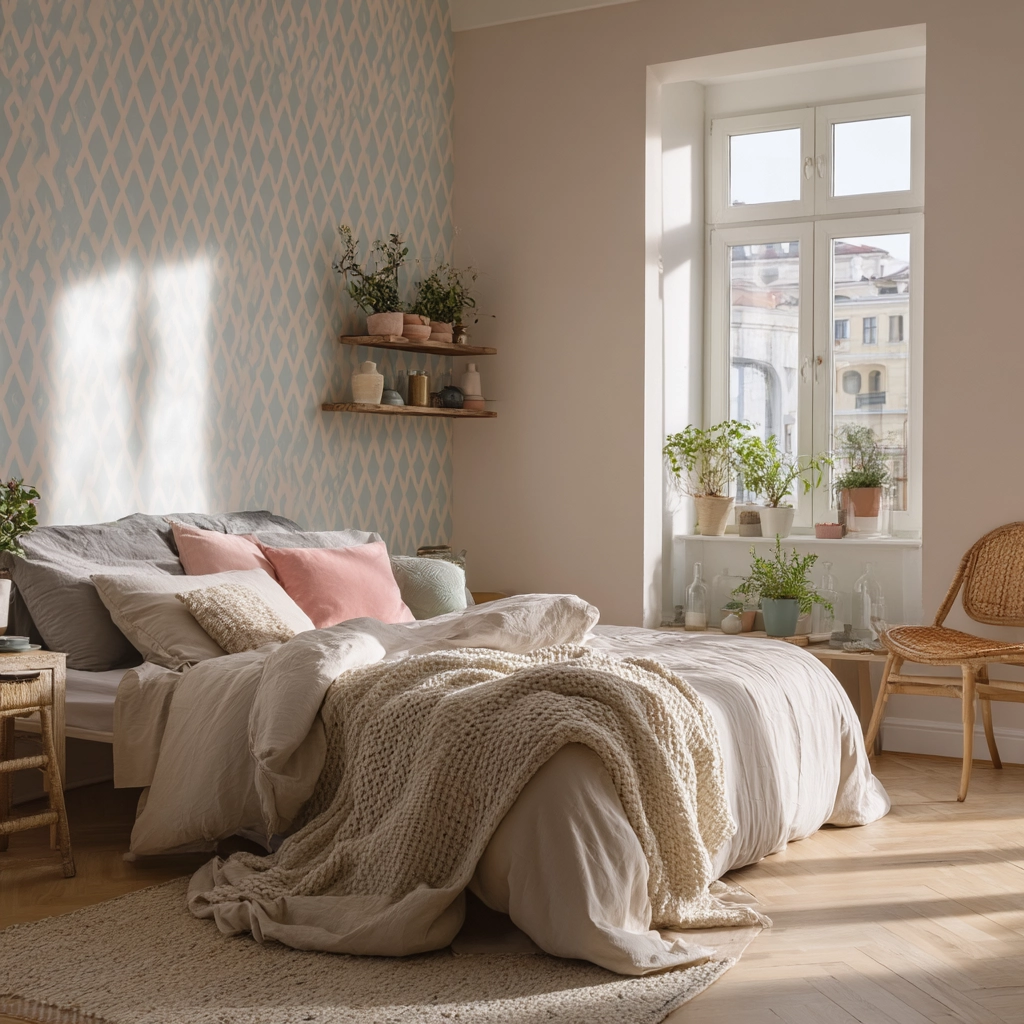 scandi boho bedroom 51