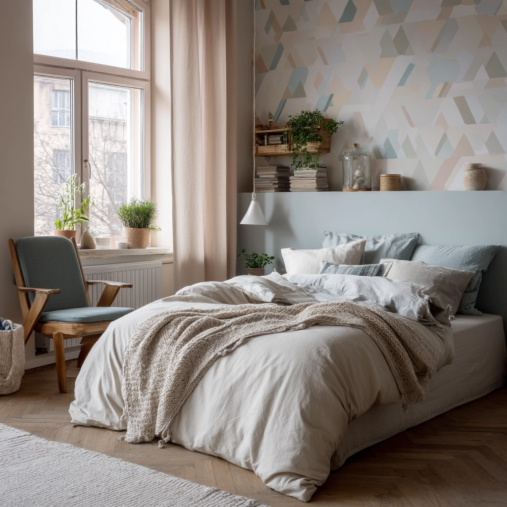 scandi boho bedroom 52