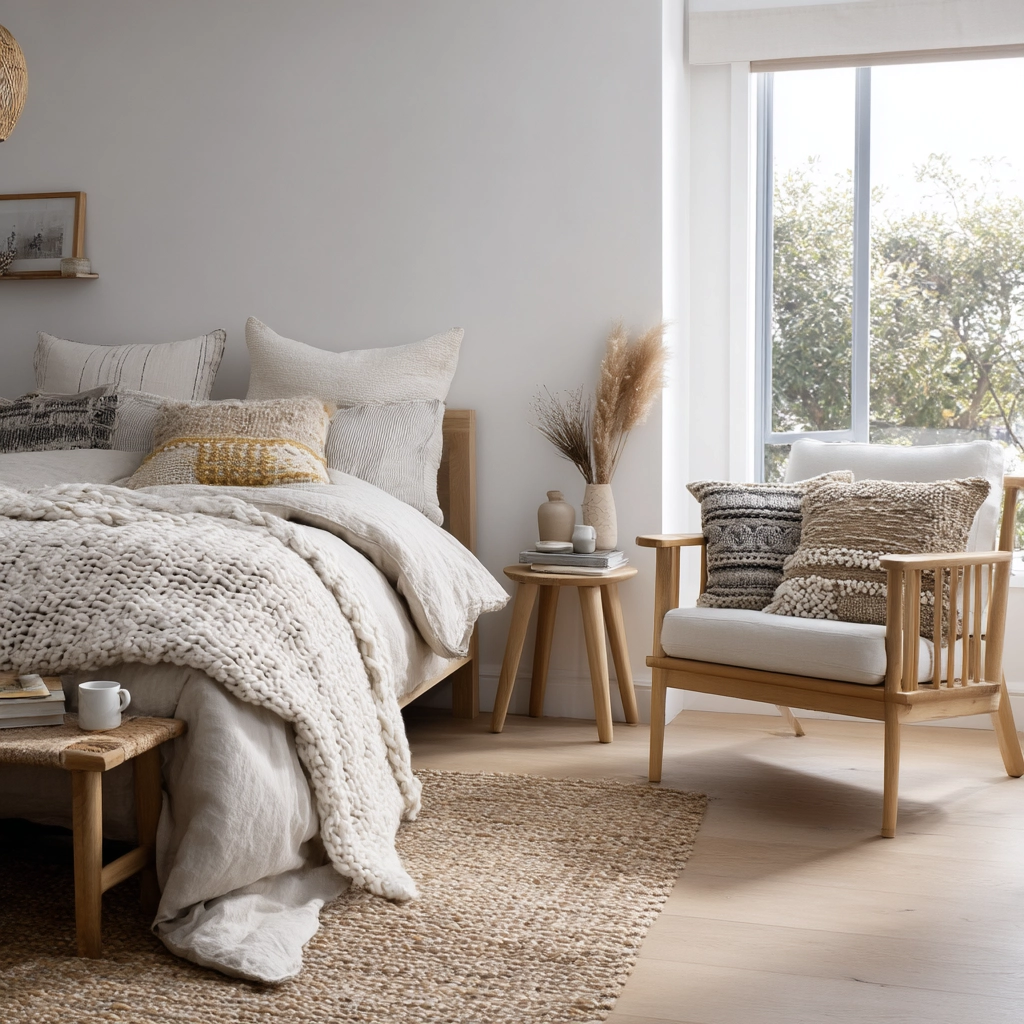 scandi boho bedroom 57