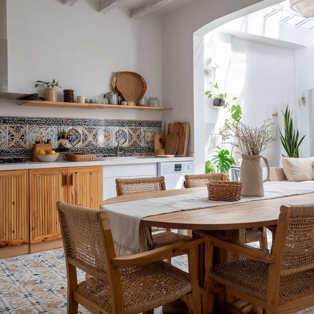scandi boho kitchen 14