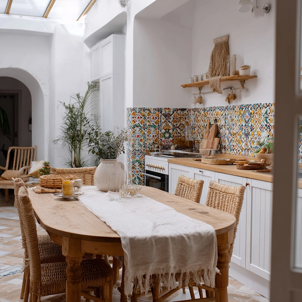 scandi boho kitchen 16