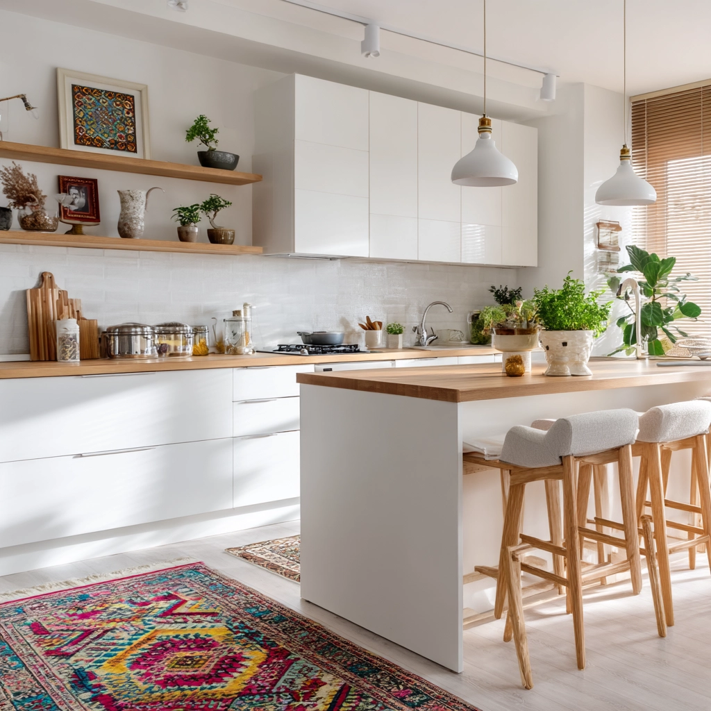 scandi boho kitchen 47
