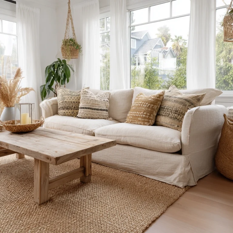 scandi boho living room 1