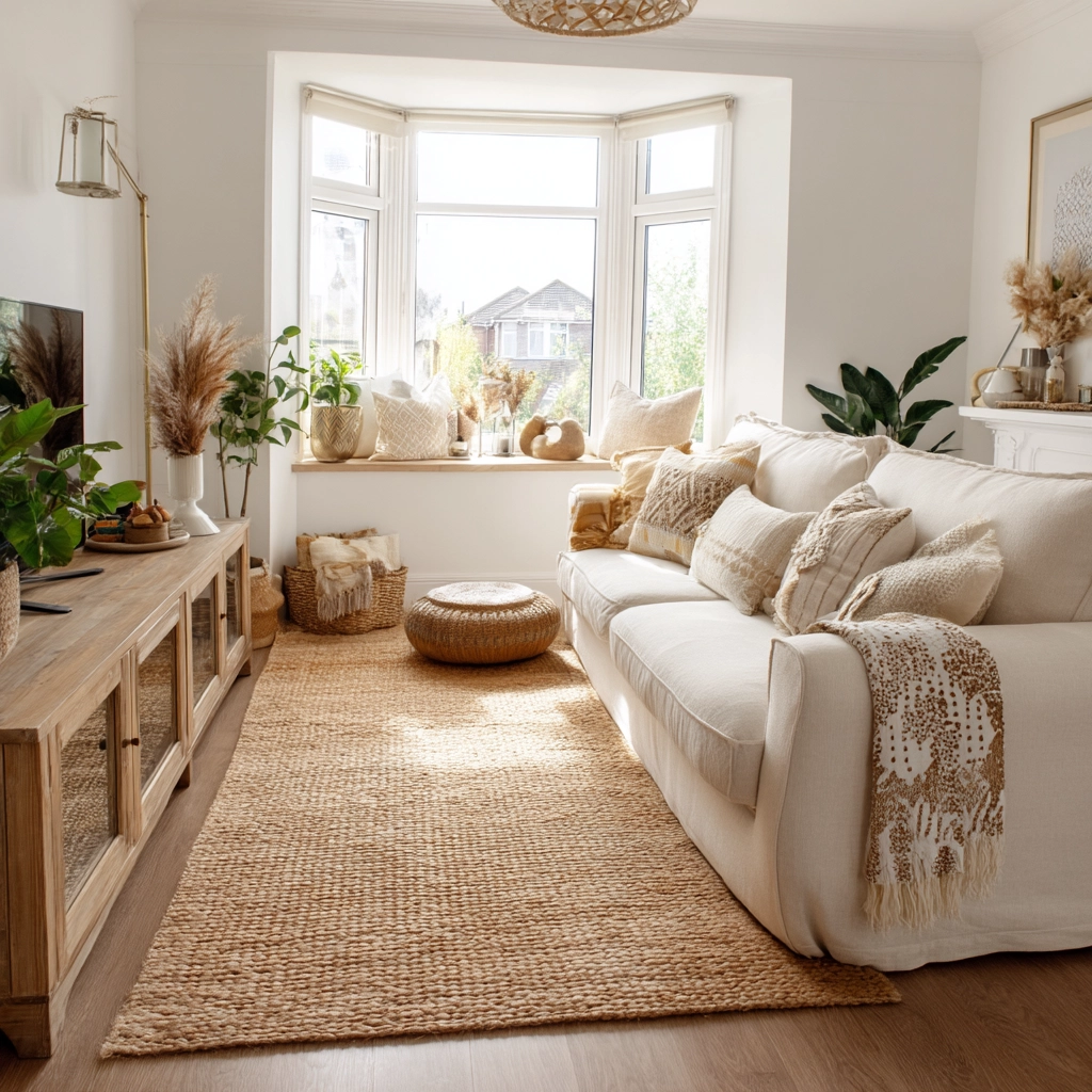 scandi boho living room 14