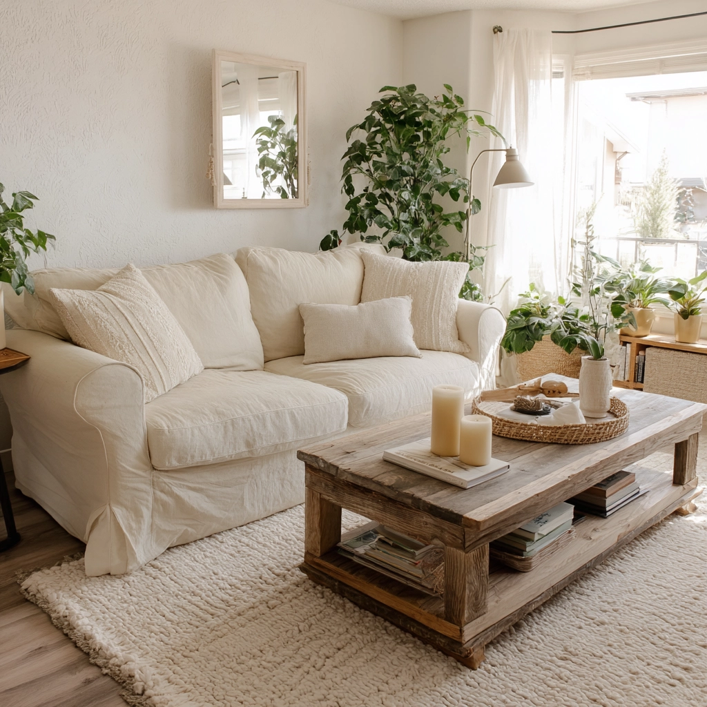 scandi boho living room 21