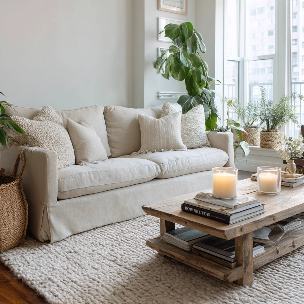 scandi boho living room 22