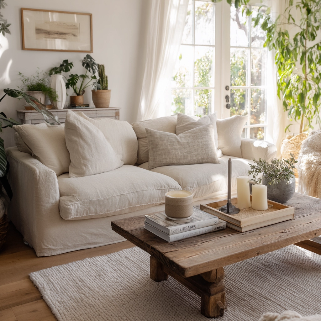 scandi boho living room 23