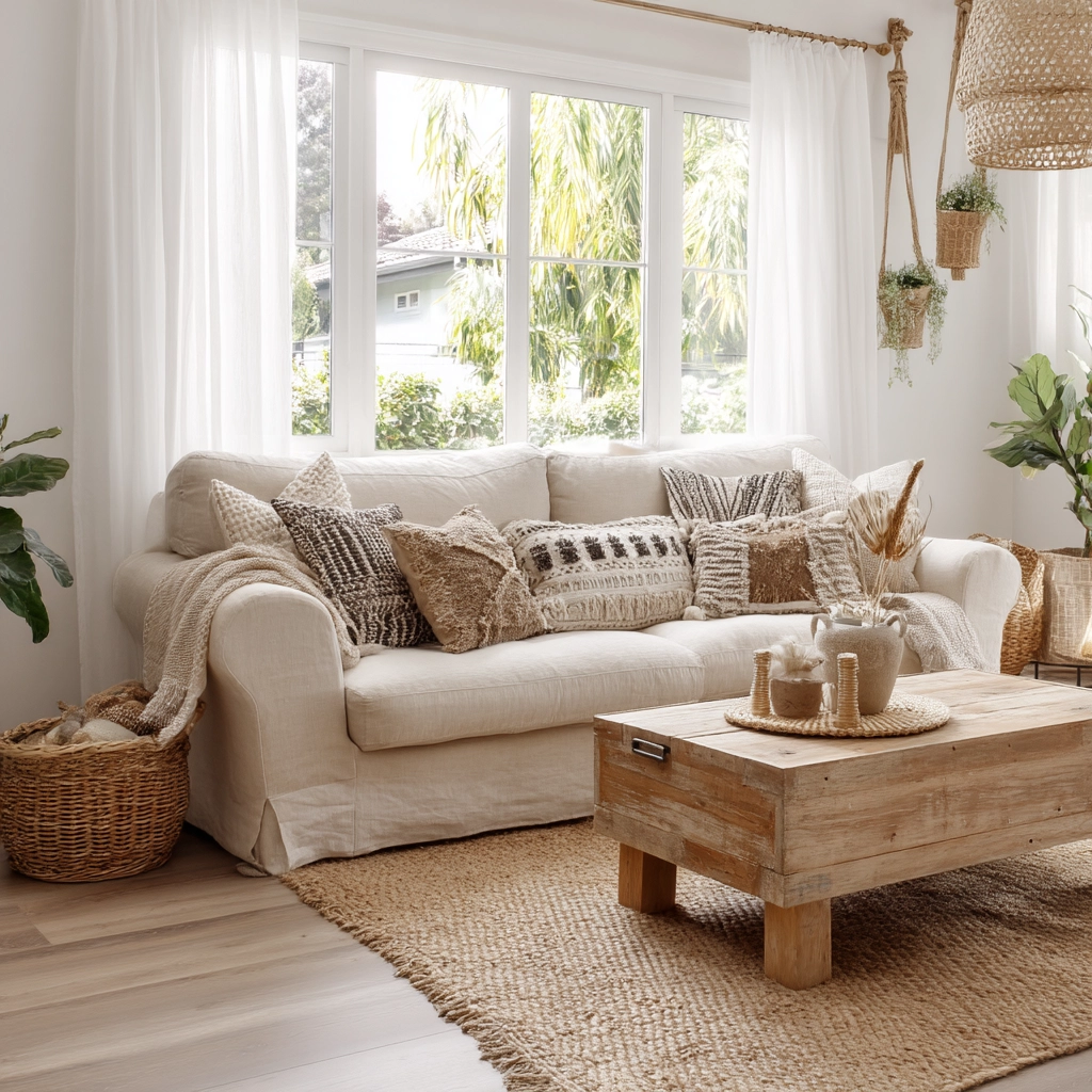 scandi boho living room 3