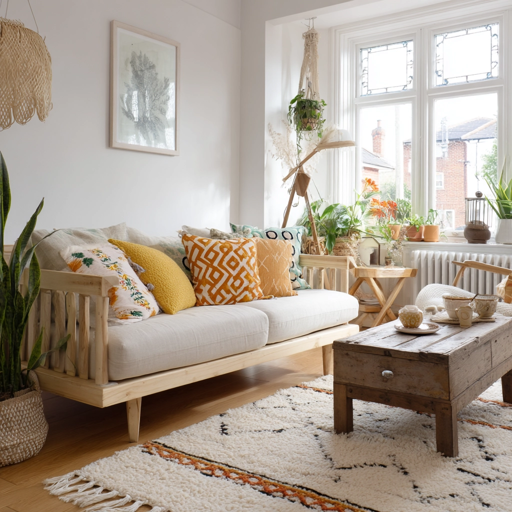 scandi boho living room 30