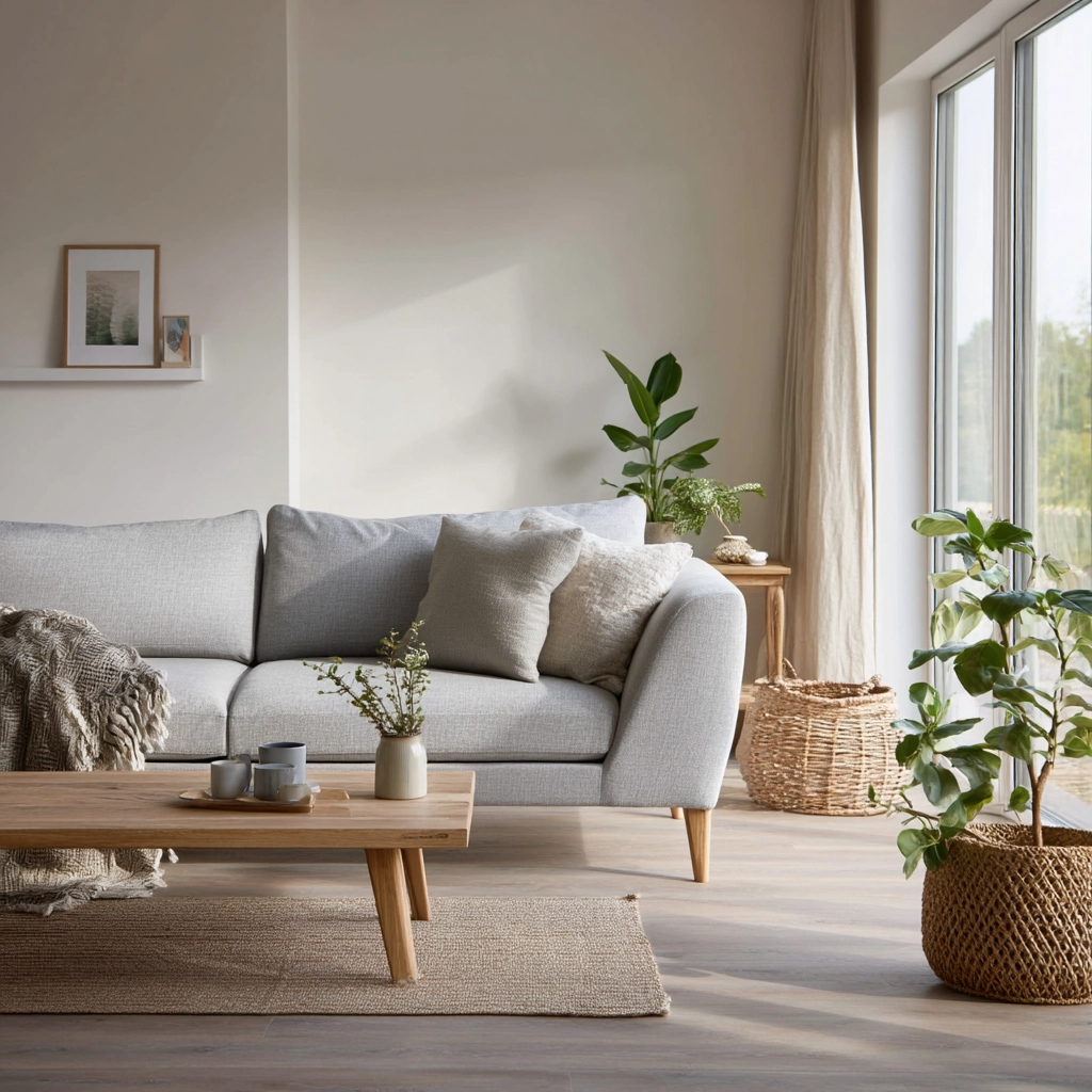 scandi boho living room 33