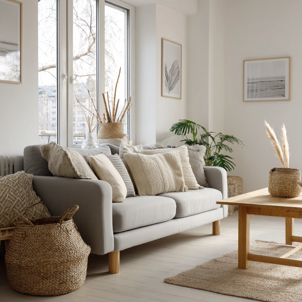 scandi boho living room 36