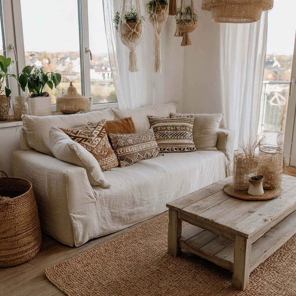 scandi boho living room 4
