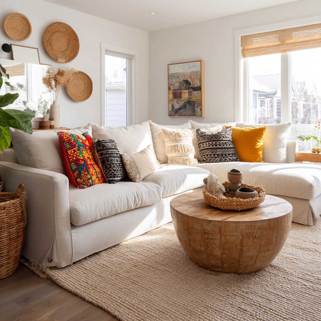 scandi boho living room 41