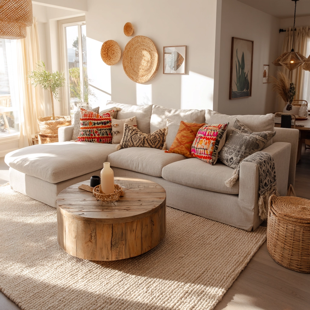 scandi boho living room 44