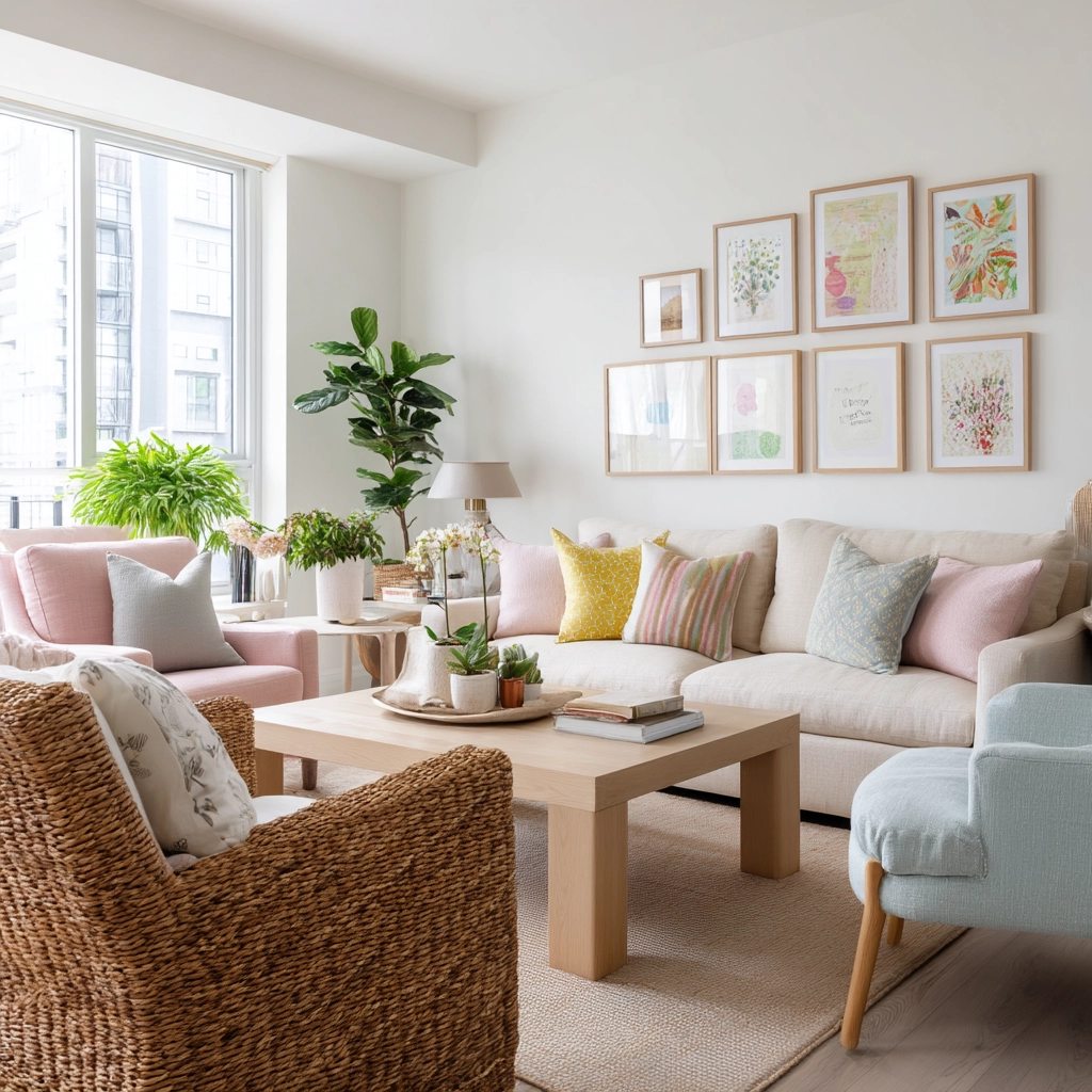 scandi boho living room 46