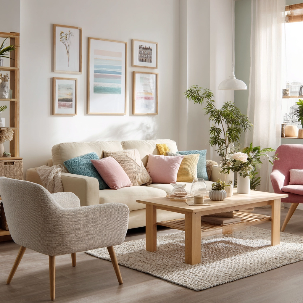 scandi boho living room 47