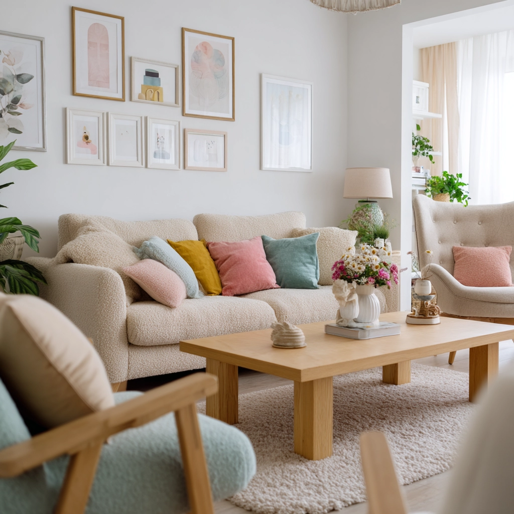 scandi boho living room 48