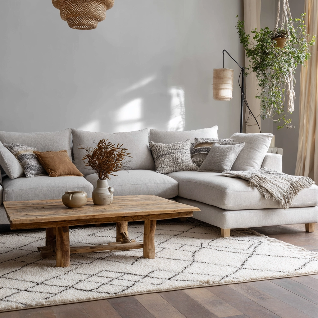 scandi boho living room 52