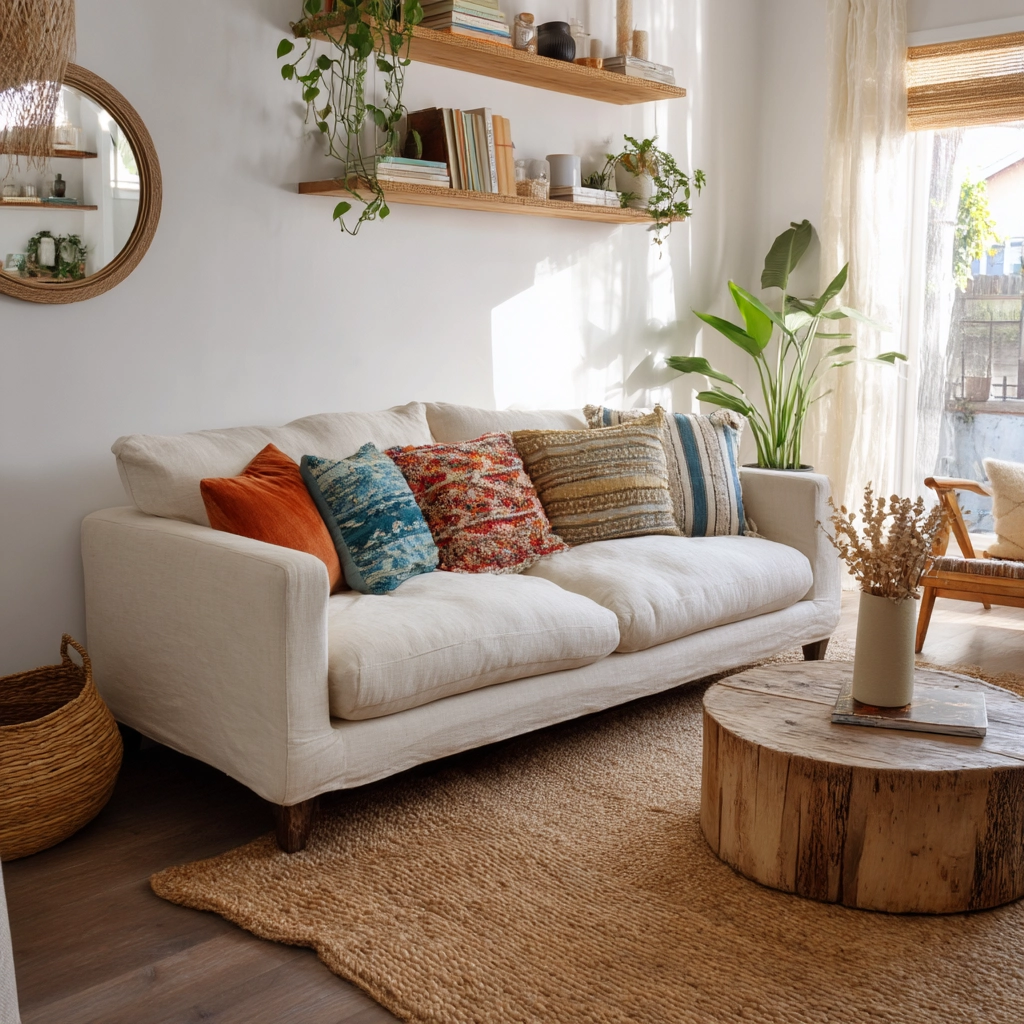 scandi boho living room 54