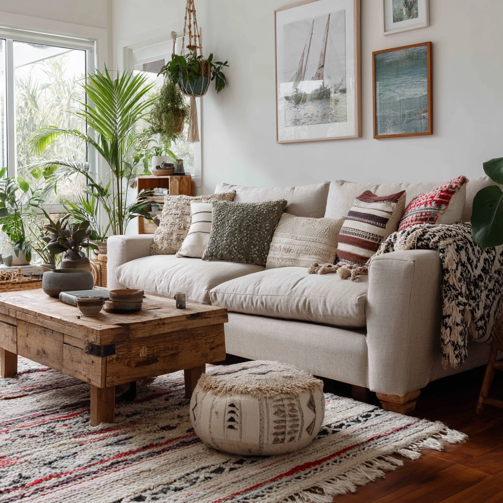 scandi boho living room 60
