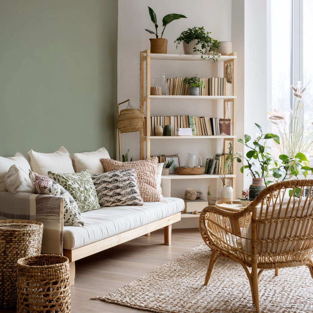 scandi boho living room 7